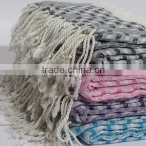 Handloom Turkish Hammam Towel Absorbent Peshtemal Indian Fouta Bath Towels thumbnail-2