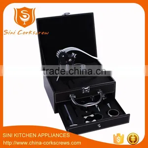 Wine Sets Wine Accessory With Leather Box Collection Wine Box thumbnail-1