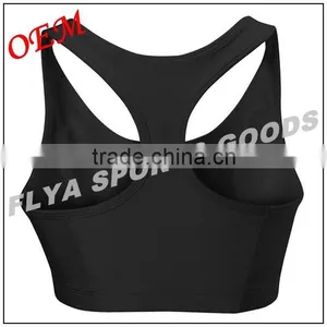 Oem Manufacturer Nylon Spandex Custom Wholesale Women Gym Wear Fitness Sports Bra thumbnail-2