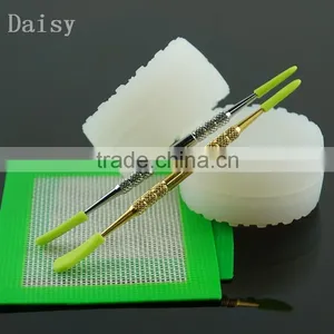 Top Selling Products Golden Metal Dabber Tool Electric Nail Dab Wax Tool With Silicone Tip in Transparent Tube Package Dab Tool thumbnail-1