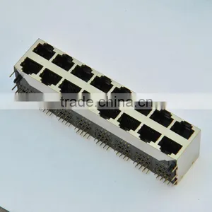 Double Row 2*8 Port Cat5 RJ45 Network Connector thumbnail-1