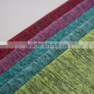 Grey Melange Polyester Viscose Spandex Jersey Fabric for Sweart Shirt thumbnail-5