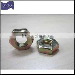 Hex Thin Nuts Steel M10X1,yellow Zinc Plate thumbnail-5