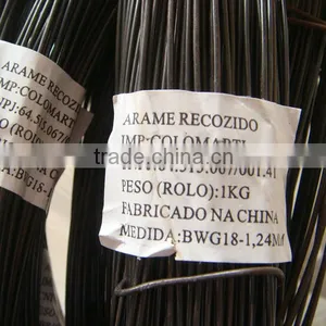 BWG18 Black Annealed Wire , 1.24mm Black Annealed Wire thumbnail-1