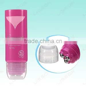 D40 70Ml-180Ml Chest Cream Cosmetic Tube With Stainless Massage Ball/Roller thumbnail-1