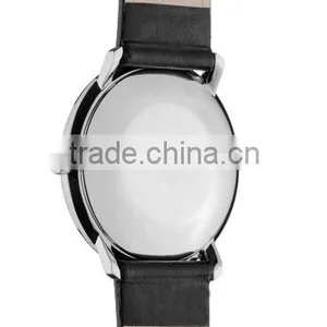 2015 Hot Selling Men Stainless Steel Leather Band Factory Watch thumbnail-6
