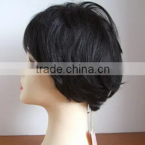 Brazilian Full Lace Wig Natural Color 100% Virgin Human Hair Wig thumbnail-5