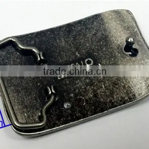 High Quality Pearl Gun Iron Belt Buckle , Custom Belt Buckle thumbnail-2