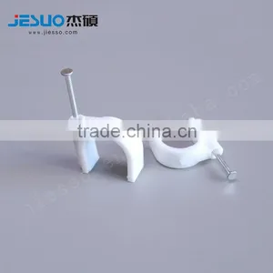 C Type /Circle Round Steel Nail Plastic Nylon Cable Clip thumbnail-2
