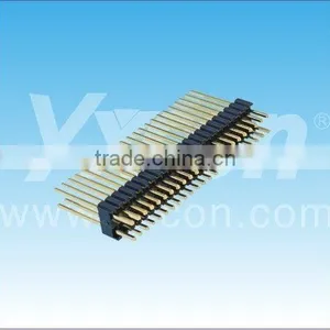 Dongguan Factory 1.27*2.54mm Pitch Dual Row Straight Male PCB Connector thumbnail-1