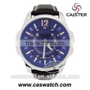 Blue Wrist Watch Dial Leather Watch Band thumbnail-1