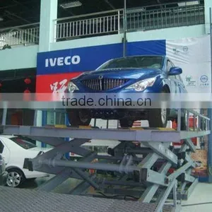 Stationary Hydraulic Car Lifting Platform, Stainless Steel Car Scissors Lift thumbnail-2