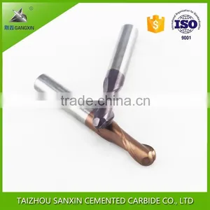 Solid Tungsten Carbide Tapered Ball Nose End Mills for Metal Working thumbnail-1