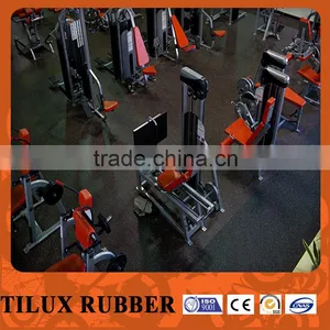 Gray Interlock Rubber Flooring Tiles for Gym Indoor thumbnail-1