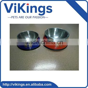 Colourful Healthy Steel Stainless Dog Cat Bowl Pet Bowl thumbnail-1