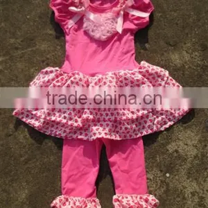 Baby Pink and Peace Bubble Top Dress With Pants thumbnail-1