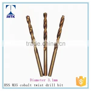 Factory Direct Supply, M35 Cobalt, Drill Bit, Twist Drill Bit Dia 3.1mm thumbnail-1