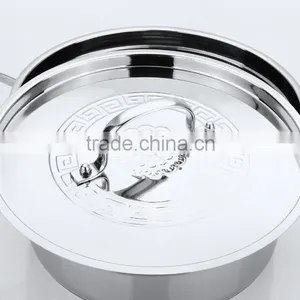 Large Stainless Steel Cookware Kitchenware Houseware Stock Pot 28cm thumbnail-3