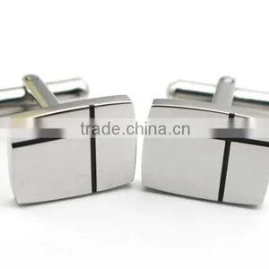 2016 Latest Fashion Design Stainless Steel Men Shirts Cufflink With Logo thumbnail-2