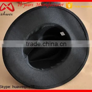 100% Australian Wool Felt Floppy Fedora Hats, Wide Brim Fedora Hats Winter Cowboy Style Hat thumbnail-6