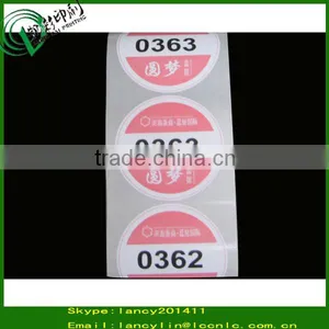 Printing Self Adhesive Serial Number Sticker, Serial Number Label thumbnail-1