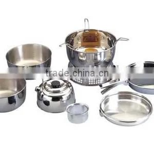 Stainless Steel Camping Cook Set thumbnail-1