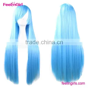 Wholesale Girls Long Straight Anime Cosplay Wigs thumbnail-6