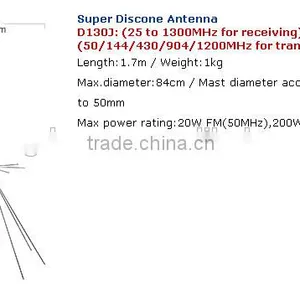 SUPPER DISCONE ANTENNA D150 50-1500MHZ,multi Band Antenna,wide Band Antenna thumbnail-4