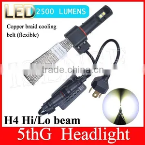 2015 no Fan Newest 5th Generation H4 C-ree Flexible Good Quality All in One h4 LED Headlight thumbnail-1