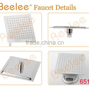Beelee 2mm Ultrathin Stainless Steel Bath Shower Head thumbnail-5