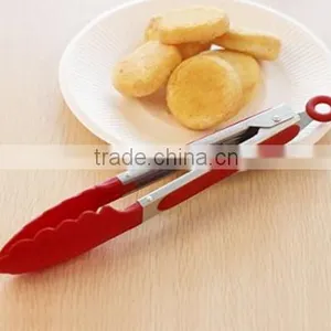 Food Grade Red Silicone Function of Food Tongs Kitchen Tongs thumbnail-2