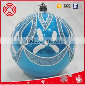2016 Pearl Light White Hand Painting Christmas Ball With 4pcs Diamonds thumbnail-4