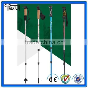 Three Section Straight Retractable Alpenstock Hiking Pole Trekking Pole Walking Stick thumbnail-2