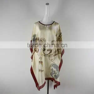 Wholesale Women Mini Chiffon Dress Bat-winglong Sleeve Casual Dress thumbnail-1