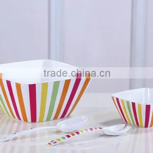 Pink Melamine Salad Bowl thumbnail-3