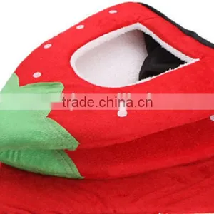 Cute Strawberry Dog House Dog Bed House thumbnail-2