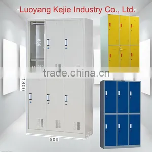 China Manufacturer 6 Doors Clothes Steel Locker Iron Wardrobe Steel Clothes Locker With High-tec/Yellow Color Locker thumbnail-4
