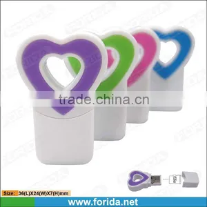 Colorful Love Shape Promotional Gifts tf Card Reader thumbnail-1