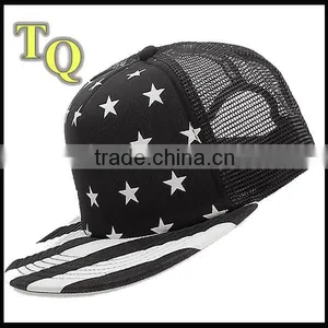 Flat Brim 5panel Custom Trucker Hats With Mesh thumbnail-1