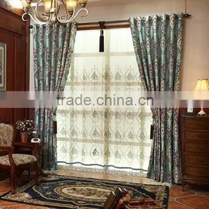 China Hand Embroidery Designs Fabric Curtain Wholesale / Jacquard Curtain Fabric / Curtain Fabric thumbnail-1