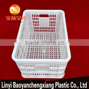 530x360x280mm Turnover Plastic Basket for Vegetable Fruit and Food Transportation thumbnail-3