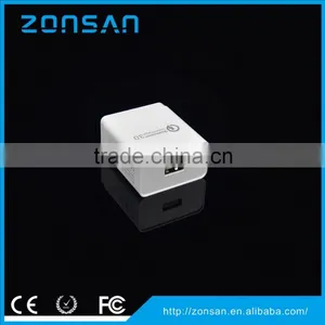 CE, FCC, RoHS Approved Phone Charger 1-PORT USB Charger QC3.0 Quick Charger thumbnail-1