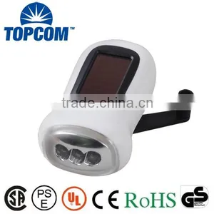 Plastic Body Emergency Usage LED Dynamo Torch Flashlight thumbnail-1