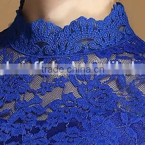 2015 Latest Design Ladies Light Blue Lace Sexy Ladies Underwear Shirt thumbnail-5