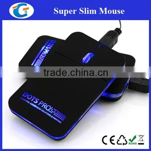 Pocket Size Computer Hardware Mouse Wired With Led Logo thumbnail-6