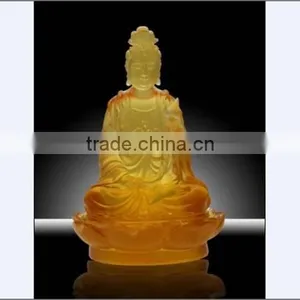 Guanyin Buddha Buddhism Cultural Gift Crafts Color Glass thumbnail-4