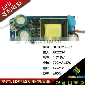 12-25V Dimmable Led Power Supply /led Driver Open Frame 4-7*1w thumbnail-1