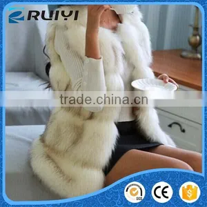 Ladies European Fashion Faux Fur Sleeveless Waistcoat thumbnail-5