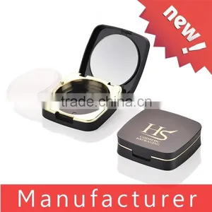 Hot Sale High End Black Plastic Powder Blush Container thumbnail-1