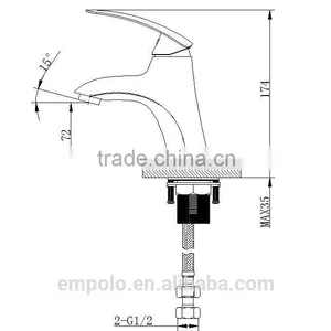 Brass Single Lever Water Tap With Water Saving Aerator 63 1101 thumbnail-3